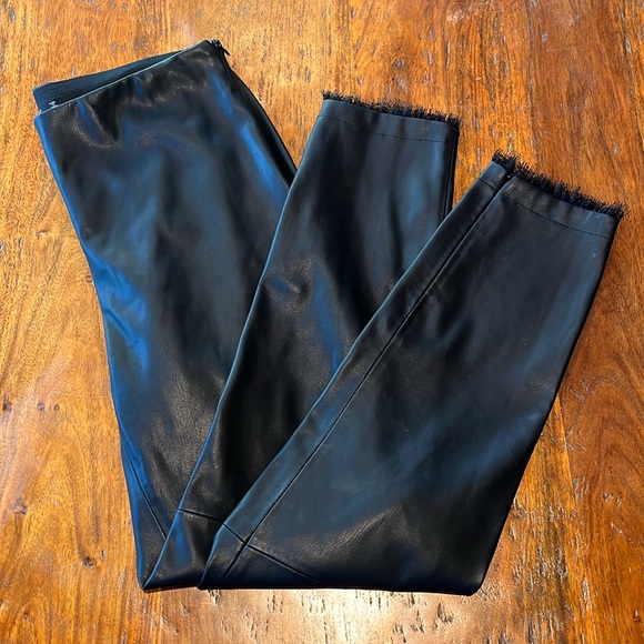 NWOT Zara Basic Collection Faux Leather Pants - Size L - Picture 3 of 8